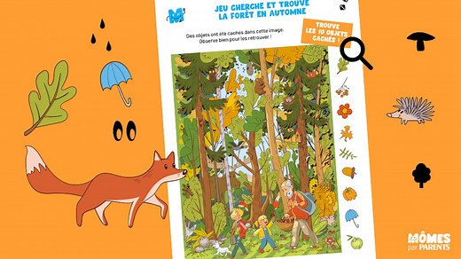 Découvrez notre jeu Cherche et trouve la forêt en Automne