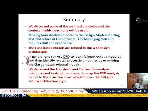 Software Engineering - Architecture styles, Transform & Transaction Analysis | 12 November | 7:30 PM