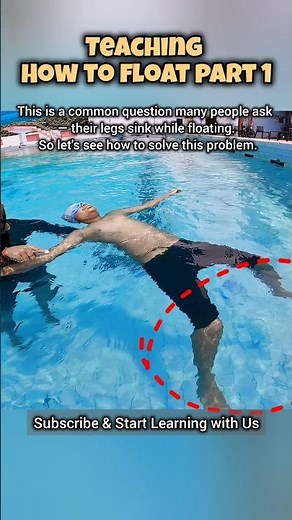 Teaching How to Float Part 1 - Swimming Tips 🏊🏻 #swimming #swimmingtips #floating