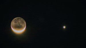 89K views · 5.2K reactions | Crescent Moon, Venus & Jupiter. ( February 22, 2023 ) | Xen | Facebook