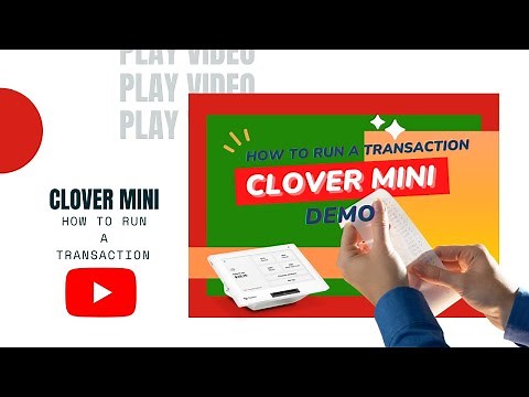 ⏯️Clover Mini Demo: How to run a transaction | How does the Clover Mini work?| Clover Tutorial |