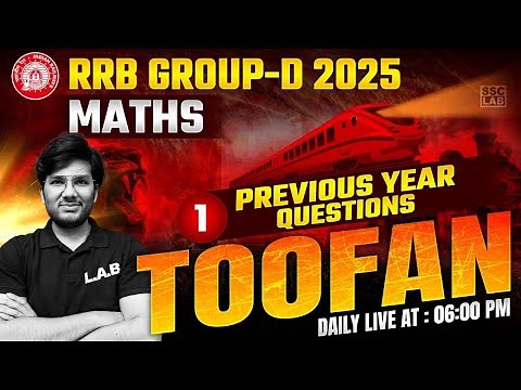 RRB Group D 2025 | Railway Group D Maths Classes 2025 | Group D Maths by Utkarsh Sir