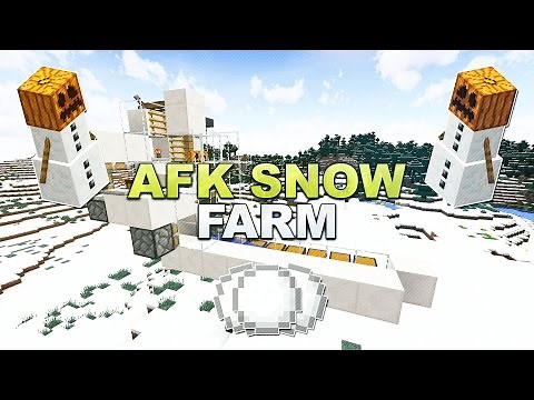Minecraft - AFK Snow Farm // Schnee Farm - Tutorial 1.17