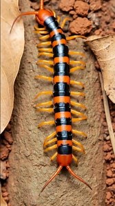 Indian Tiger Centipede #wildlife #insects #nature #millipede #bug #centipede #reptiles #biology