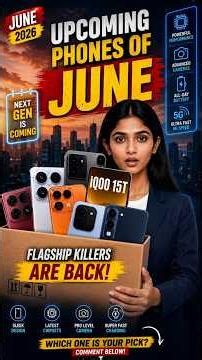 TOP 10 UPCOMING PHONES IN JUNE 2026 🔥📱" or "DON'T BUY A PHONE BEFORE WATCHING THIS! 😱 #smartphone
