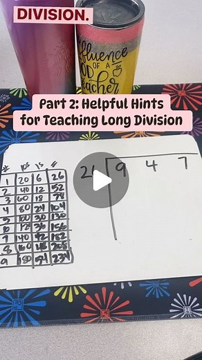 Rebecca McDonagh on Instagram: "Here’s how it works! 👇 This strategy, called box method, is a super easy alternative for kids (and adults!) who struggle with keeping place values lined up when doing long division. 💾Don’t forget to LIKE and SAVE this for later and FOLLOW for more fun math hacks and resources! ➕➗➖✖️ ⭐️When dividing multi-digit numbers, write each place value in its own box. Put the divisor on the outside of the box. ⭐️Treat each box as its own individual division problem! Sugges