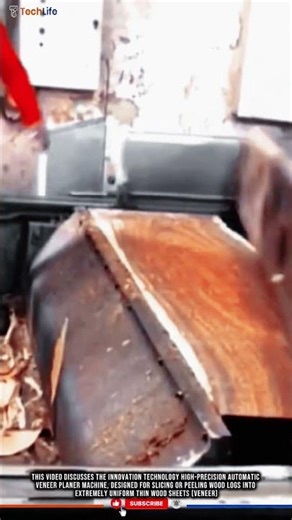 Innovation Wood Veneer Forming: High-Precision Automatic Planer Machine #tech