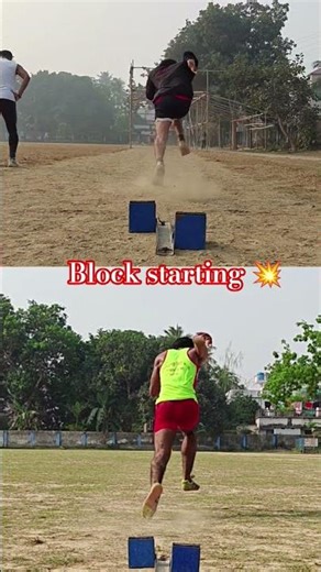 block starting ✅💥 techniques session. #100meter #running .