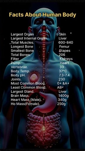 15 Amazing Human Body Facts You Didn’t Learn in School | Incredible Body Secrets #motivation