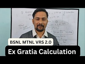 BSNL MTNL VRS 2.0 Ex-gratia Calculation.#bsnl #mtnl #bsnlvrs #telecomnews #bsnllatestnews #telecom