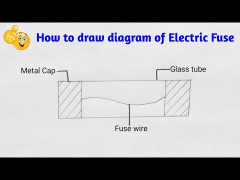 how to draw electric fuse diagram step by step in simple way