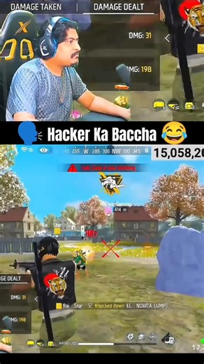 🗣️ Hacker Ka Baccha 😂 | Free Fire | #freefire #gyangaming #shortsfeed