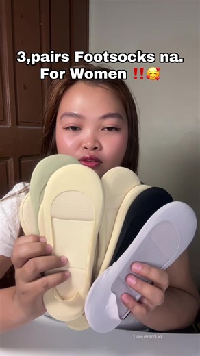 Stylish Footsocks for Women: 3 Pairs Collection