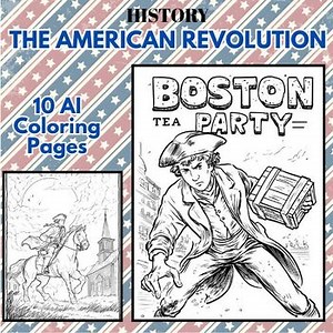 AMERICAN REVOLUTION - 10 History Coloring Pages