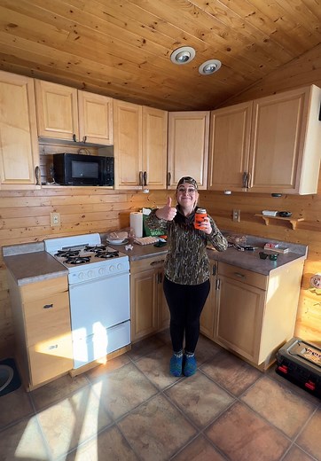 Ice Fishing at Red Lake with My Wife