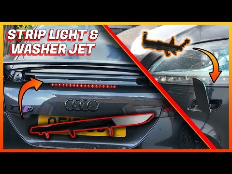 Swapping My Audi TTS Rear Brake Strip Light & Fixing Front Light Spray Jet!