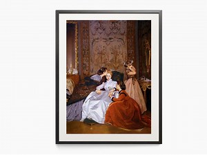 Auguste Toulmouche Print, the Reluctant Bride, Victorian Era Wall Art - Etsy