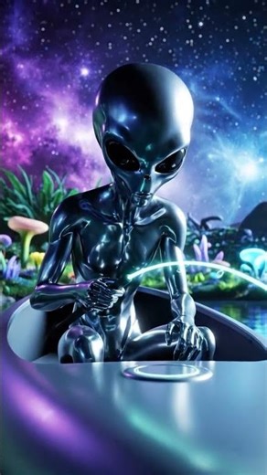 Alien Explores Other Universes While Fishing