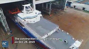 11K views · 881 reactions | China's largest-ever oceanographic research and training vessel, named after Sun Yat-sen University, enters into commission in Shanghai. It boasts global navigation capability. | China Xinhua Sci-Tech | Facebook