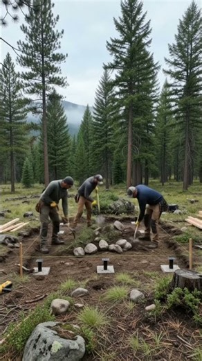 Building a Remote Cabin From Scratch in the Middle of Nowhere 🏡🌲