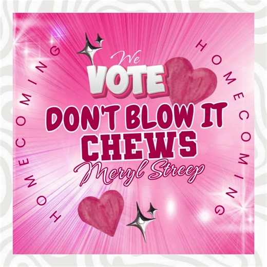 Vote Homecoming Stickers, Don't Blow It, Class Campaign Sticker, Homecoming Campaign,homecoming Queen Stickers,class President,vote Stickers - Etsy