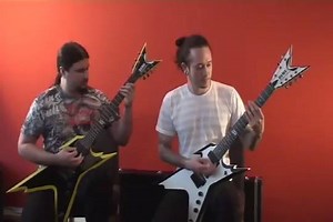 Corey and Matt riffing “Kirisute Gomen”. https://trivium.lnk.to/shogun #tbt | Trivium