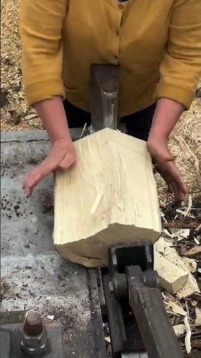 Powerful Log Splitter in Action | Modern Wood Splitting Machine 2025