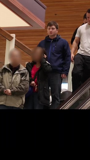 Whispering weird things to strangers! 🤣 #escalatorprank #escalator #pranks #funny #funnyvideos #comedy #whisper