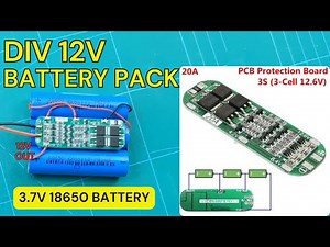 DIY 12V Battery Pack Using 18650 🔋 | Ultimate 12V 3Ah Battery Pack Easy DIV Step-by-Step Guide