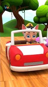 Baby drives a toy car | Rosoo - Baby Songs #kidssong #nurseryrhymes #foryou #shorts