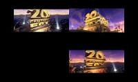 Mix of 4 videos from youtube : My 20th Century Fox Quadparison (Side by Side)