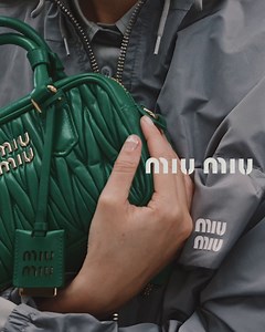 1.8K views · 89 reactions | Miu Miu Matelassé bags reinvented both in terms of size and design. Discover more at https://tinyurl.com/mvys24xu #MiuMiu #MiuMiuSS23 | Miu Miu | Facebook