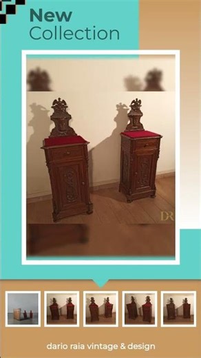 Comodini e cassettiera in noce, XIX secolo, set di 3