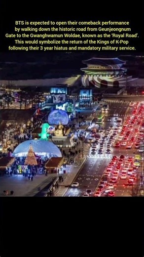 BTS is expected to open their comeback performance by walking down the historic RoyalRoad #bts #army