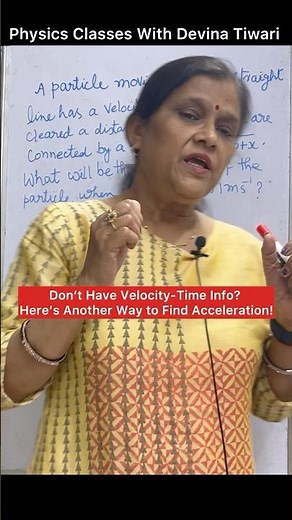 How to Find Acceleration Without Velocity-Time Data | Physics Made Easy #kinematics #shorts