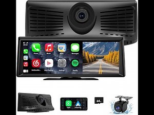 Wireless CarPlay Screen Review – 2K Dash Cam & 8.1” Touchscreen Car Stereo!