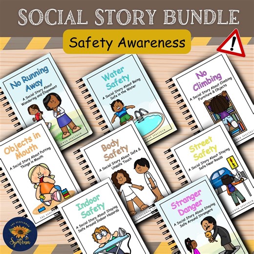 Autism Safety Social Stories Bundle | Safety Awareness | Safe Vs Unsafe Activities | Life Skills | Printable PDF | Editable - Etsy
