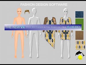 Design Your Own Clothes & Fashion Sketches with Digital Fashion Pro VX Fashion Design Software