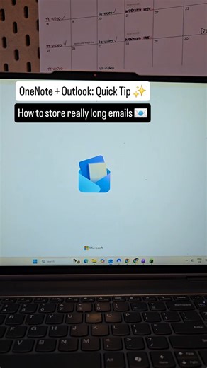 Kat MG | Productivity Planners + Templates on Instagram: "This past week I showed a coworker how to save an Outlook email to ➡️➡️ OneNote. It reminded me how many people probably have no idea about this feature 😄 So if you have a coworker that sends super long emails in Outlook, here's my favourite way to store them: 1) Go to your email 2) Select "more apps" 3) Hit "send to OneNote" 4) Select the section you want it placed in Now - organizing the page in your notebook could be a whole other vid