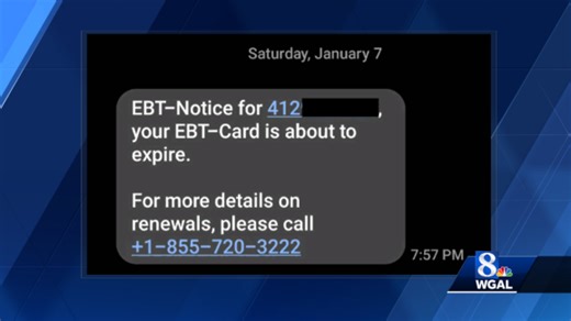 Pennsylvania DHS issues warning about EBT card scam