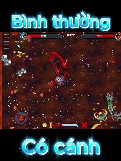 Evowar|| So sánh khi "NTN" có cánh với ko có cánh sẽ như thế nào#evowars#games
