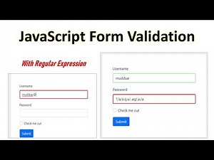 JavaScript Form Validation with Regular Expression | Hindi/Urdu