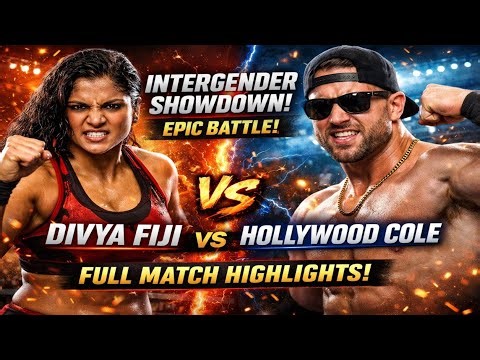 🔥Divya Fiji vs Hollywood Cole – INTENSE Intergender Wrestling Match | Full Fight Highlights 2026