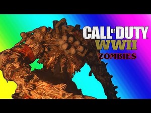 COD WW2 Zombies Funny Moments - Easter Egg Boss and POOB Clan Tryouts!
