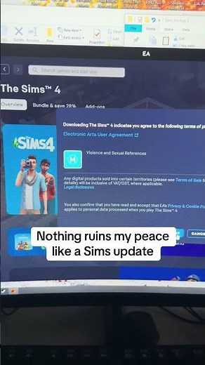 Goodbye UI cheats 😫 #sims4 #thesims4 #update #sims #ts4 #gaming #gamer #stress #meme #funny #stream