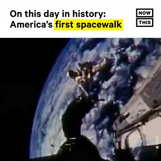 On June 3, 1965, Ed White became the first American to walk in space. The Gemini IV astronaut spent more than 20 minutes outside of the spacecraft, though his maneuvering unit ran out of gas just three minutes into his walk. Without it, ‘White maneuvered by twisting his body and tugging on the umbilical cord,’ the line that connected him to the spacecraft, NASA says. The first American spacewalk was conducted less than three months after a Soviet cosmonaut became the first person to conduct a sp