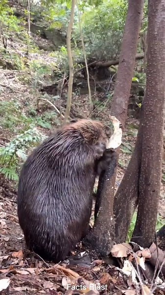 “Why Does a Beaver Cut Trees? 🦫🌳 Shocking Reason!”#shorts #facts