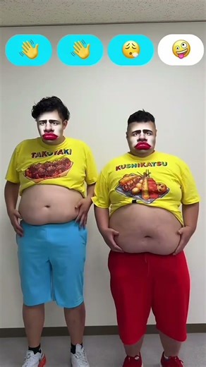 120kg Twins' Super Slim Clown Dance [BIG Collaboration]#dance #shorts #Charlotte#Ndaho