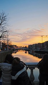 A beautiful Sunset captured from O'Connell Bridge Dublin recently 🧡 #Ireland #irish #Sunset | In Ireland