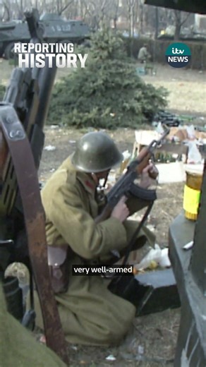 ITV News releases dramatic unseen footage from the frontline of the Romanian revolution